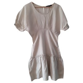 Isabel Marant Kleid beige aus Leinen und Viskose