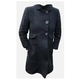 Casaco preto See by Chloé de lã e mohair