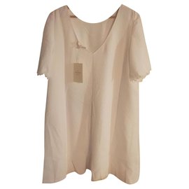 Vestido SéZane Fanny Blanco de Algodón