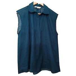 Blusa Vanessa Bruno Athe Verde Oscuro Algodón Talla 42