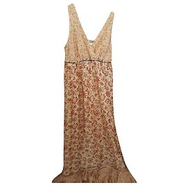 Autre Marque Vestido largo estilo bohemio algodón seda