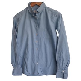 FIGARET Baumwollhemd Hellblau - Autre Marque