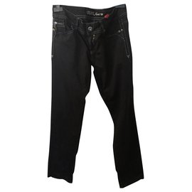 Vaqueros Guess Straightleg Negros de Algodón
