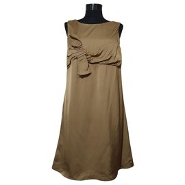 Parosh Kleid Beige aus Wolle und Viskose Größe S