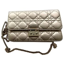 Borsa a mano Christian Dior Miss Dior Pelle Oro