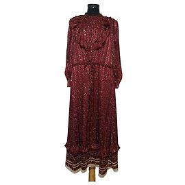 Vestido largo & Other Stories rojo oscuro poliéster Talla 36