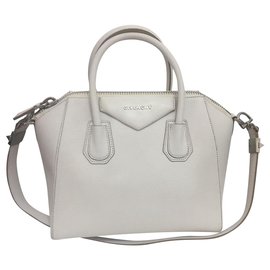 Borsa a mano Givenchy Antigona Piccola Bianca in Pelle