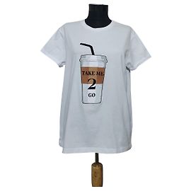 Autre Marque Camiseta 2Nd Day Take Me 2 Go Blanca Algodón L