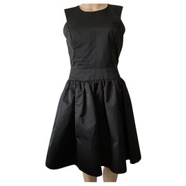 Reiss Leah Kleid schwarz aus Polyester Fit and Flare