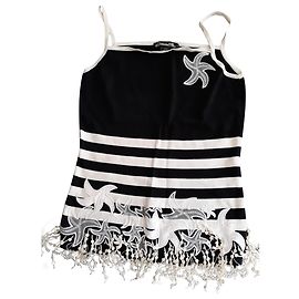 Autre Marque Top Marin Etincelle Couture Nero Viscosa
