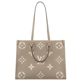 Louis Vuitton OntheGo MM Monogramm Giant Leder Handtasche Dune