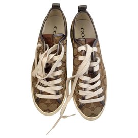 Coach Sneakers in tela e pelle con stampa iconica