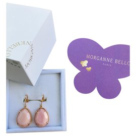 Morganne Bello Dolce Vita Ohrringe Roségold und Rosa Opal