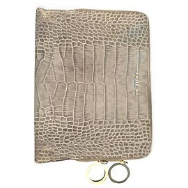 Pochette per tablet in pelle Paule Ka Grigio