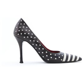 SCHWARZE POLKA-STREIFEN FR37.5 - Céline