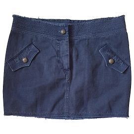 Falda de lino azul Ermanno Scervino Street