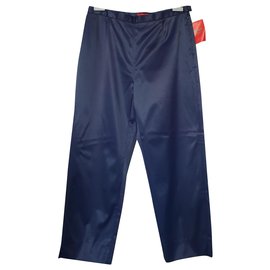 Kenzo Hose blau mit Glanzeffekt