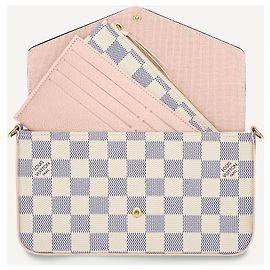 Louis Vuitton Pochette Felicie Damier Azur Beige Pelle