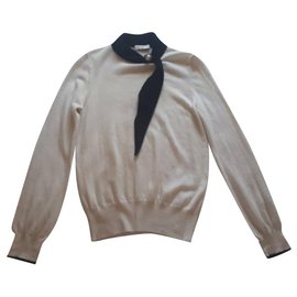 Top Chanel de lana blanco