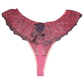 Autre Marque Mutandine Rosse Ravage con Dettaglio Rosa
