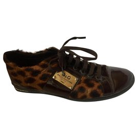 Stringate Dolce & Gabbane in cavallino leopardato - Dolce & Gabbana