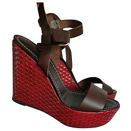Pollini Ledersandalen Braun 38