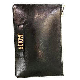 Clutch Christian Dior J'adior in pelle nera