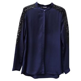 The Kooples Blue Lace Detail Shirt
