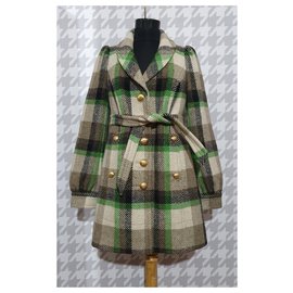 Manteau en laine tartan Juicy Couture