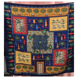 Foulard di seta Hermès Paridaiza 90x90
