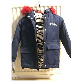 Kenzo Parka Bleu Marine Fille