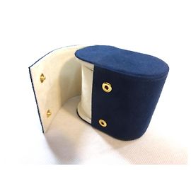 Louis Vuitton Estuche de viaje para reloj azul marino gamuza