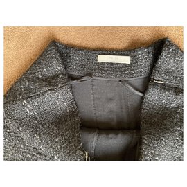 Gonna Prada in tweed nero