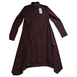 Vestido camisero asimétrico Cos Ciruela