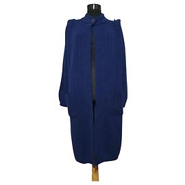 Autre Marque Julie Fagerholt Heartmade lange Strickjacke aus Wolle blau
