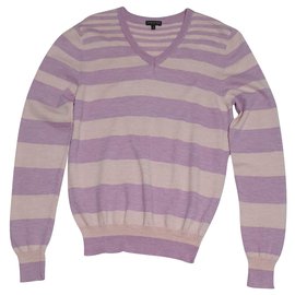 Patrizia Pepe Wollpullover lila gestreift