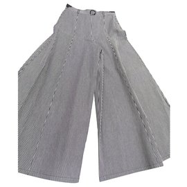 Jeans Chanel Cruise Collection Blu Cotone Taglia 40