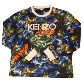 Kenzo Sweatshirt blau Acryl