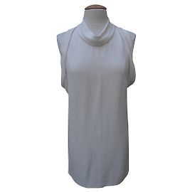 Stella Mc Cartney Stella McCartney Kleid aus Rayon im Python-Stil Creme