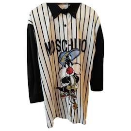 Vestido camisa Moschino branco