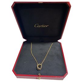 Collier Cartier Interlocking LOVE en or jaune 18K