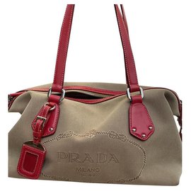 Borsa Prada Rossa in pelle di agnello