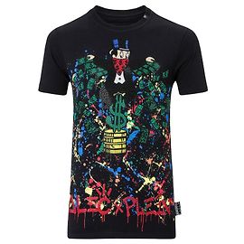 T-shirt Philipp Plein Monopoli Al Nera Cotone