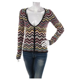 Missoni x Lindex Strickjacke Mehrfarbig Viskose S