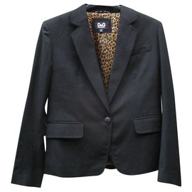 Dolce & Gabbana Black Wool Jacket