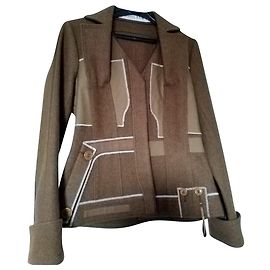 Christian Dior Jacke Caramel aus Wolle und Mohair