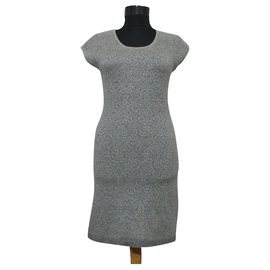 Robe Allude en cachemire grise M
