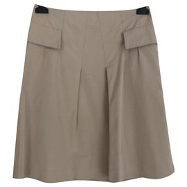 Falda Marni beige de corte línea A