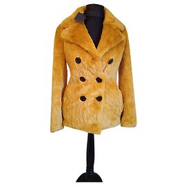 Abrigo de piel sintética Trussardi Jeans Amarillo