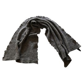 Autre Marque Sciarpa in lana e alpaca mohair - taupe melange
